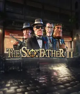 Dive into the underworld world of The Slotfather 2 slot by Betsoft, showcasing four iconic mafia characters set against a dark urban backdrop. This graphic depicts the intense atmosphere of the mafia underworld with its striking character design and suspenseful setting. Perfect for lovers of gangster-themed games, offering a captivating gaming experience. 