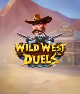  Step into the rugged world of "Wild West Duels" by Pragmatic Play, featuring a hardened gunslinger ready for a showdown. The image displays a resolute cowboy with crossed pistols, framed by a desert backdrop. His intense eyes and authentic attire embody the spirit of the Old West. The game's title is clearly displayed in a striking font, enhancing the adventurous theme. 